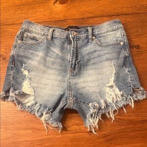 Kendall & Kylie Blue Distressed Jean Shorts